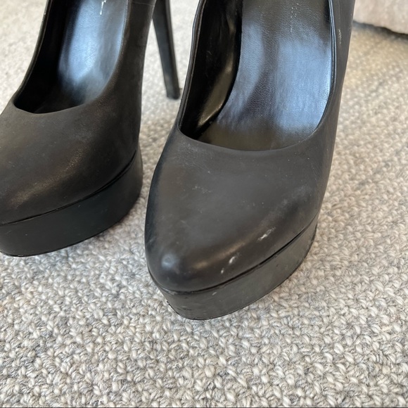 Ashley Simpson black high heel pumps - size 8.5 - Picture 9 of 10
